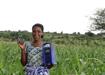 farmer with radio