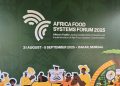 Food system flyer showing sustainable food and agriculture theme